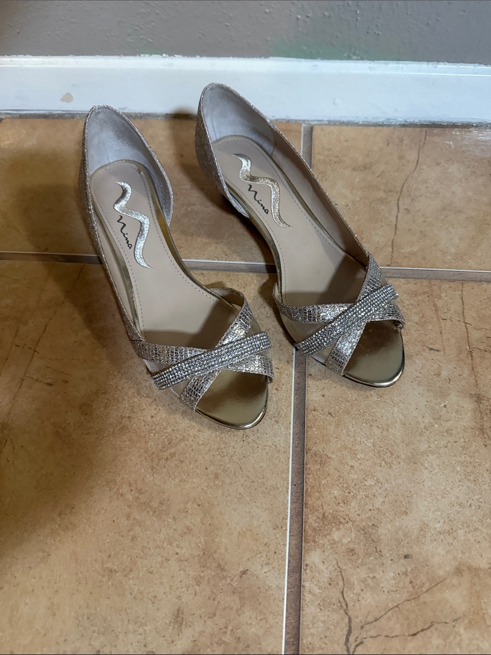 Nina Metallic Gold